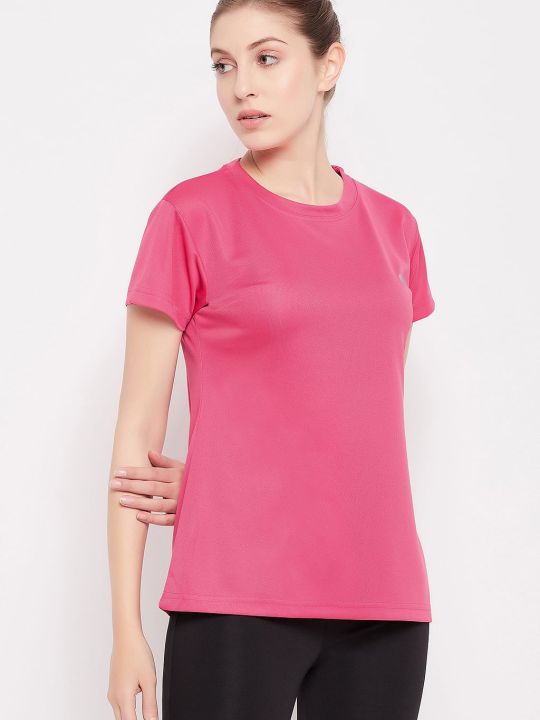 Comfort Fit Active T-shirt in Blush Pink