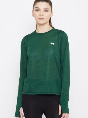 Comfort Fit Active T-shirt in Forest Green Melange