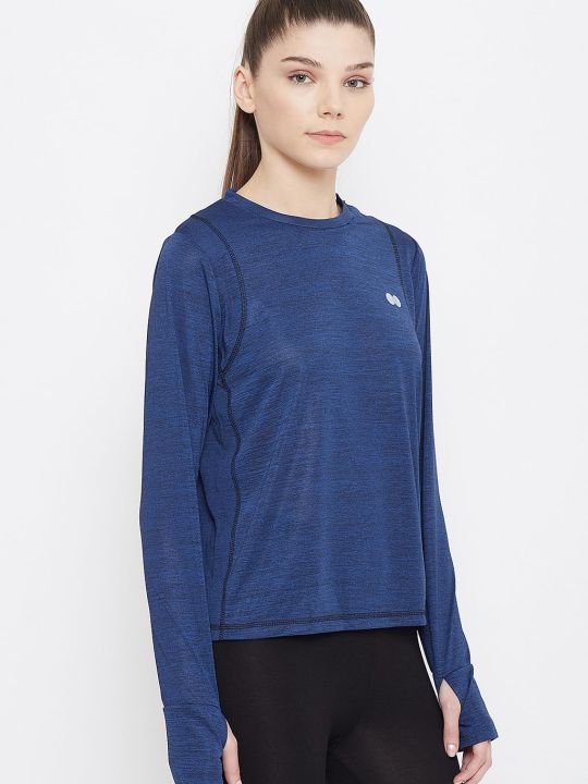 Comfort Fit Active T-shirt in Navy Melange