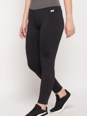 High Rise Active Tights in Black with Side Pocket